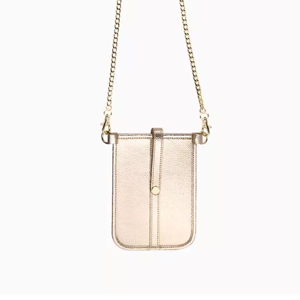 NWT Lilly Pulitzer Gold Crossbody Phone Bag Crossbody Phone Wallet SKU 019113 - Picture 2 of 9